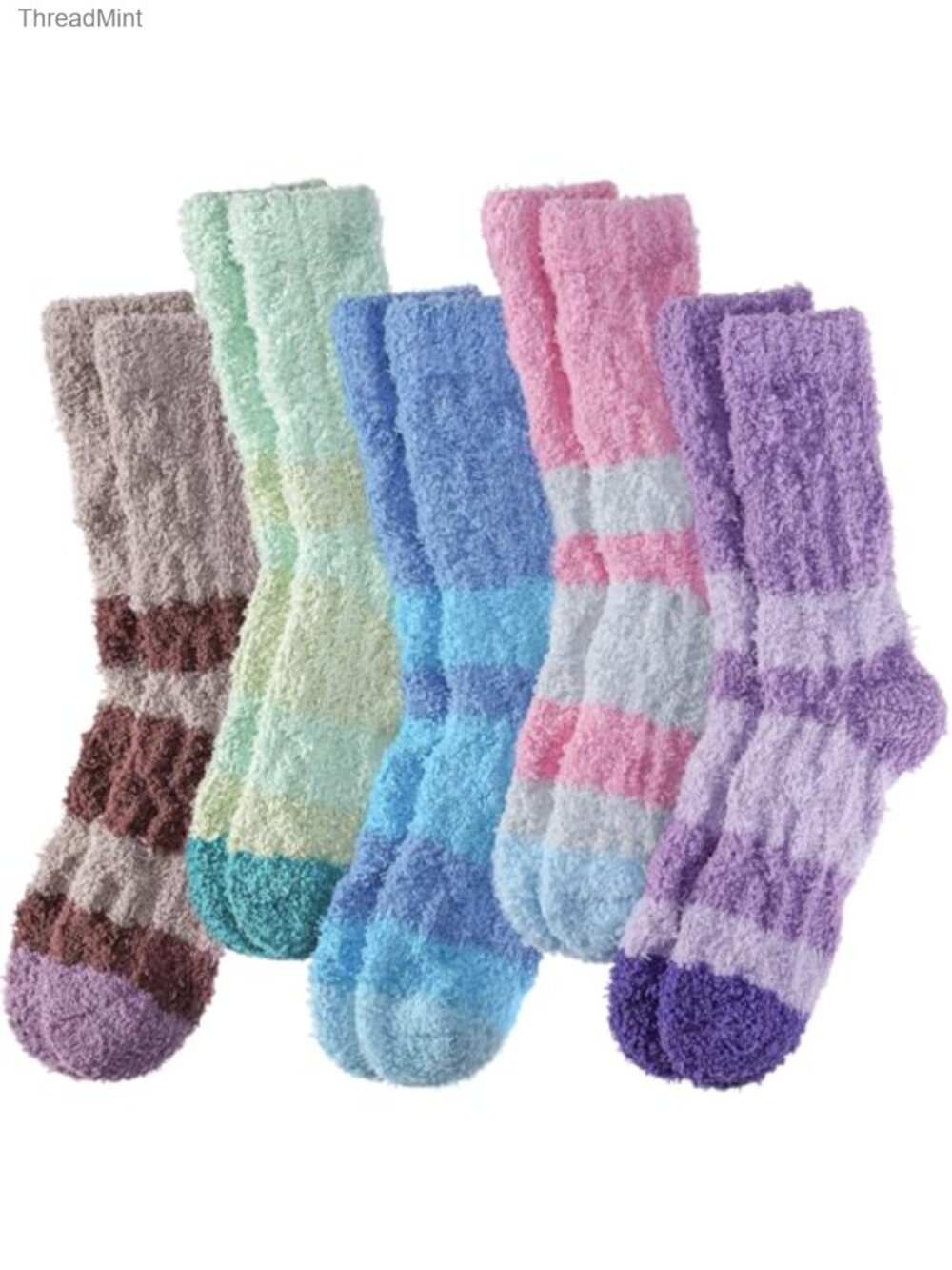Fuzzy Slipper Socks for Women Cozy Warm Winter Sleeping Socks